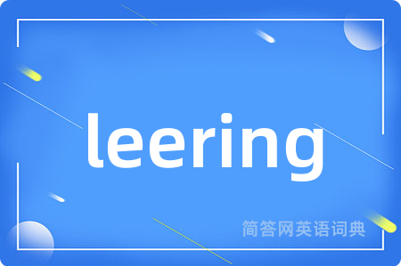 leering是什么意思,leering的中文翻译 leering