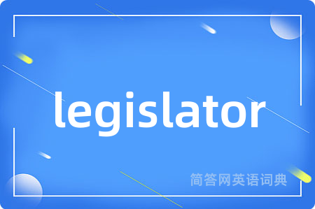 legislator