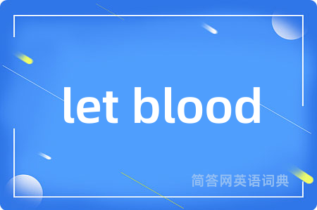 let blood