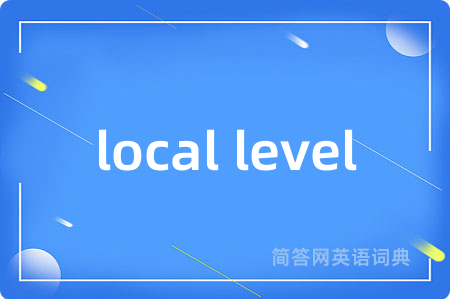 local level