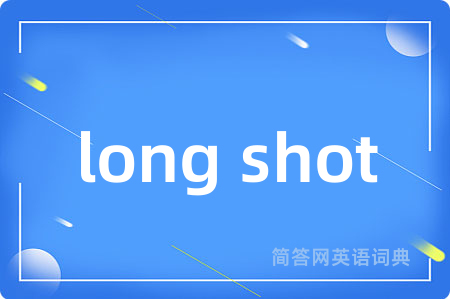 long shot是什么意思,long shot的中文翻译 long shot