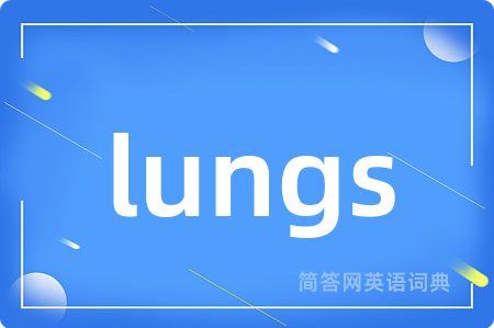 lungs是什么意思,lungs的中文翻译 lungs