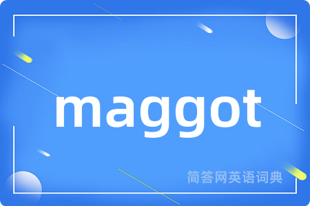 maggot是什么意思,maggot的中文翻译 maggot