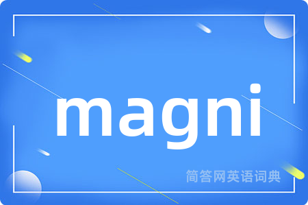 magni是什么意思,magni的中文翻译 magni