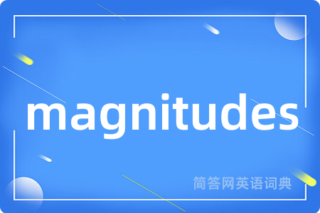 magnitudes