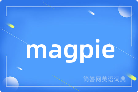 magpie是什么意思,magpie的中文翻译 magpie