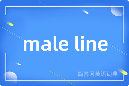 male line是什么意思,male line的中文翻译 male line