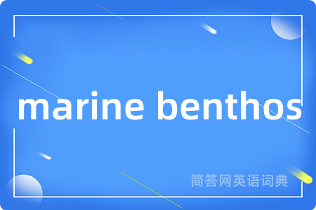 marine benthos