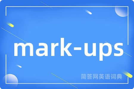 mark-ups