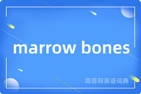 marrow bones是什么意思,marrow bones的中文翻译 marrow bones