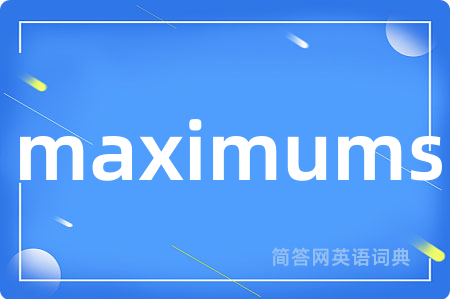 maximums