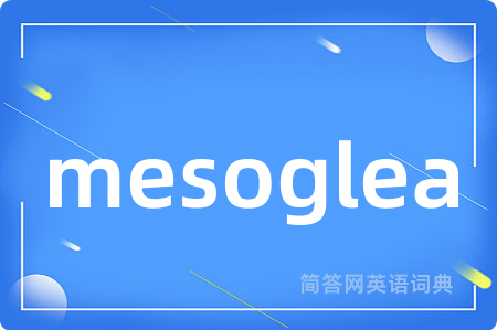 mesoglea是什么意思,mesoglea的中文翻译 mesoglea