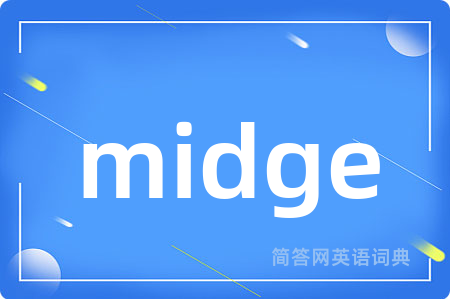 midge是什么意思,midge的中文翻译 midge