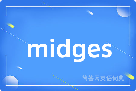 midges是什么意思,midges的中文翻译 midges