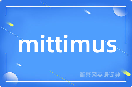 mittimus是什么意思,mittimus的中文翻译 mittimus
