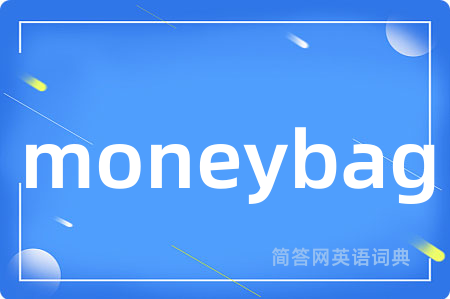 moneybag是什么意思,moneybag的中文翻译 moneybag