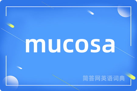 mucosa是什么意思,mucosa的中文翻译 mucosa