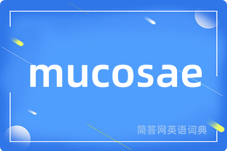 mucosae是什么意思,mucosae的中文翻译 mucosae