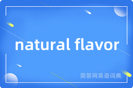 natural flavor