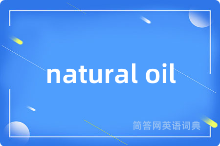 natural oil