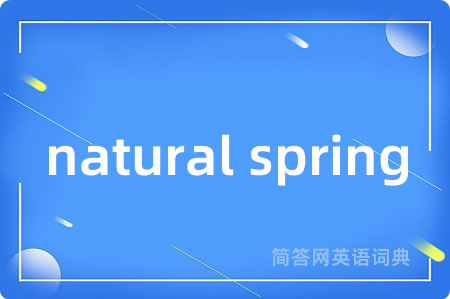 natural spring