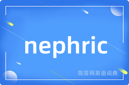 nephric是什么意思,nephric的中文翻译 nephric