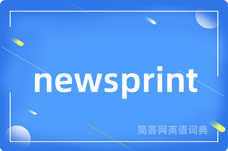 newsprint