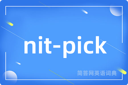 nit-pick