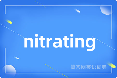 nitrating