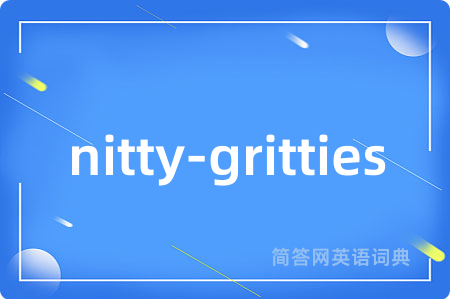 nitty-gritties是什么意思,nitty-gritties的中文翻译 nitty-gritties