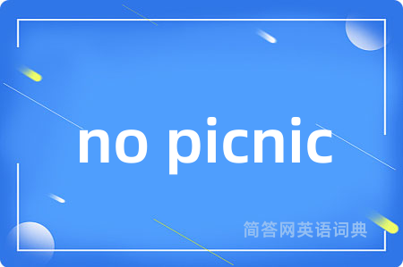 no picnic是什么意思,no picnic的中文翻译 no picnic