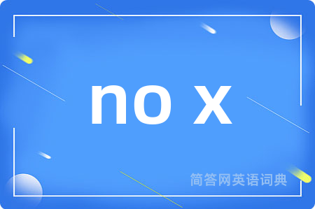 no x