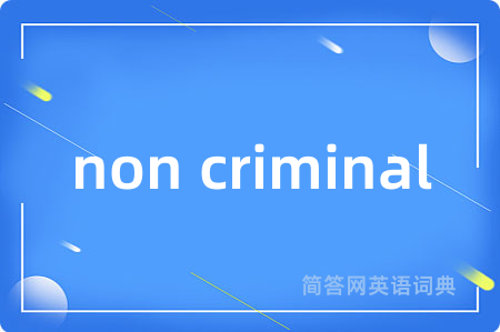 non criminal