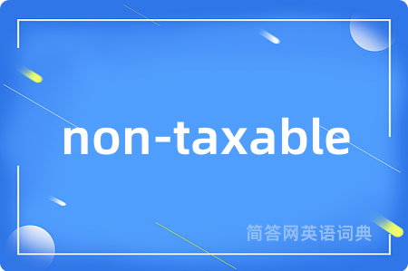 non-taxable
