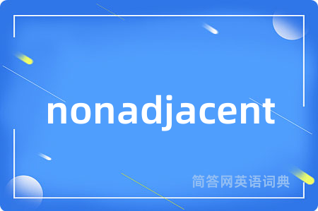 nonadjacent