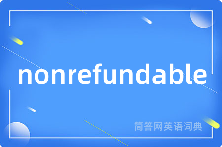 nonrefundable