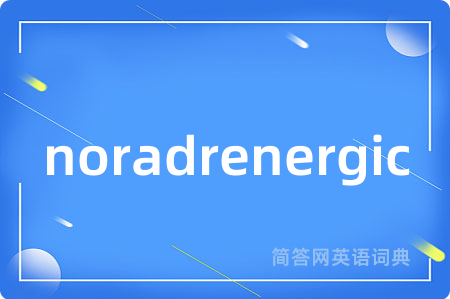noradrenergic是什么意思,noradrenergic的中文翻译 noradrenergic