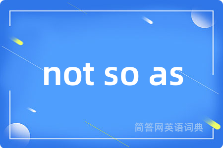 not so as