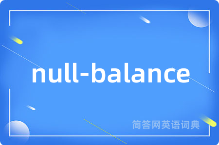 null-balance
