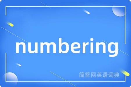 numbering