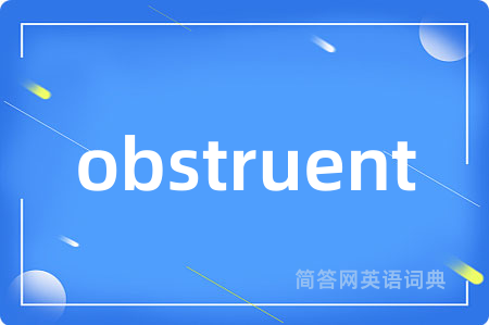 obstruent