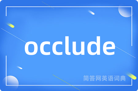 occlude