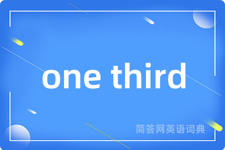 one third