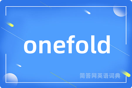 onefold