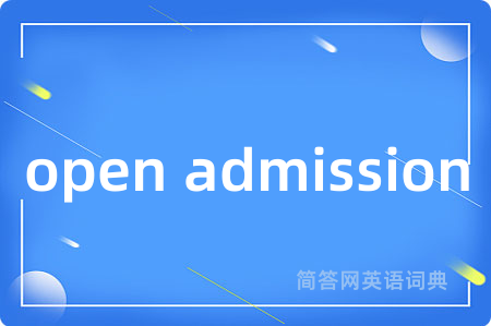 open admission