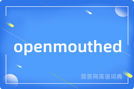 openmouthed是什么意思,openmouthed的中文翻译 openmouthed