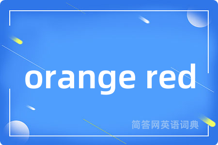 orange red