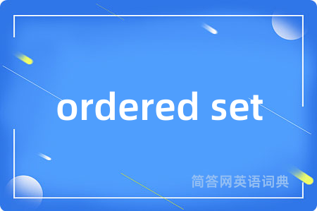 ordered set