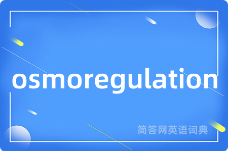 osmoregulation