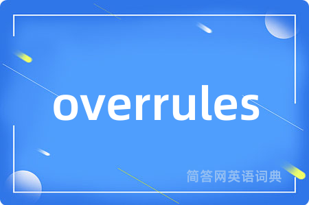 overrules